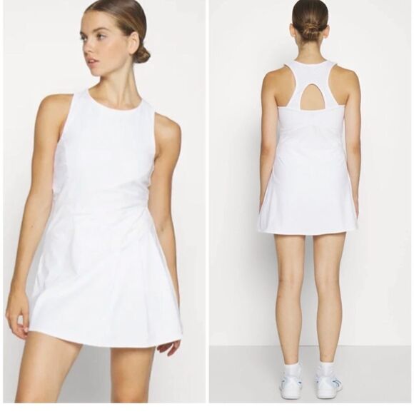 Sweaty Betty GRAND SLAM TENNIS DRESS IN WHITE Small NWT $118 - Picture 1 of 7